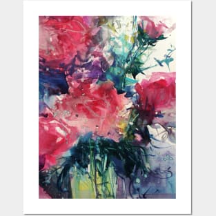 Loose Floral Watercolor #08 Posters and Art